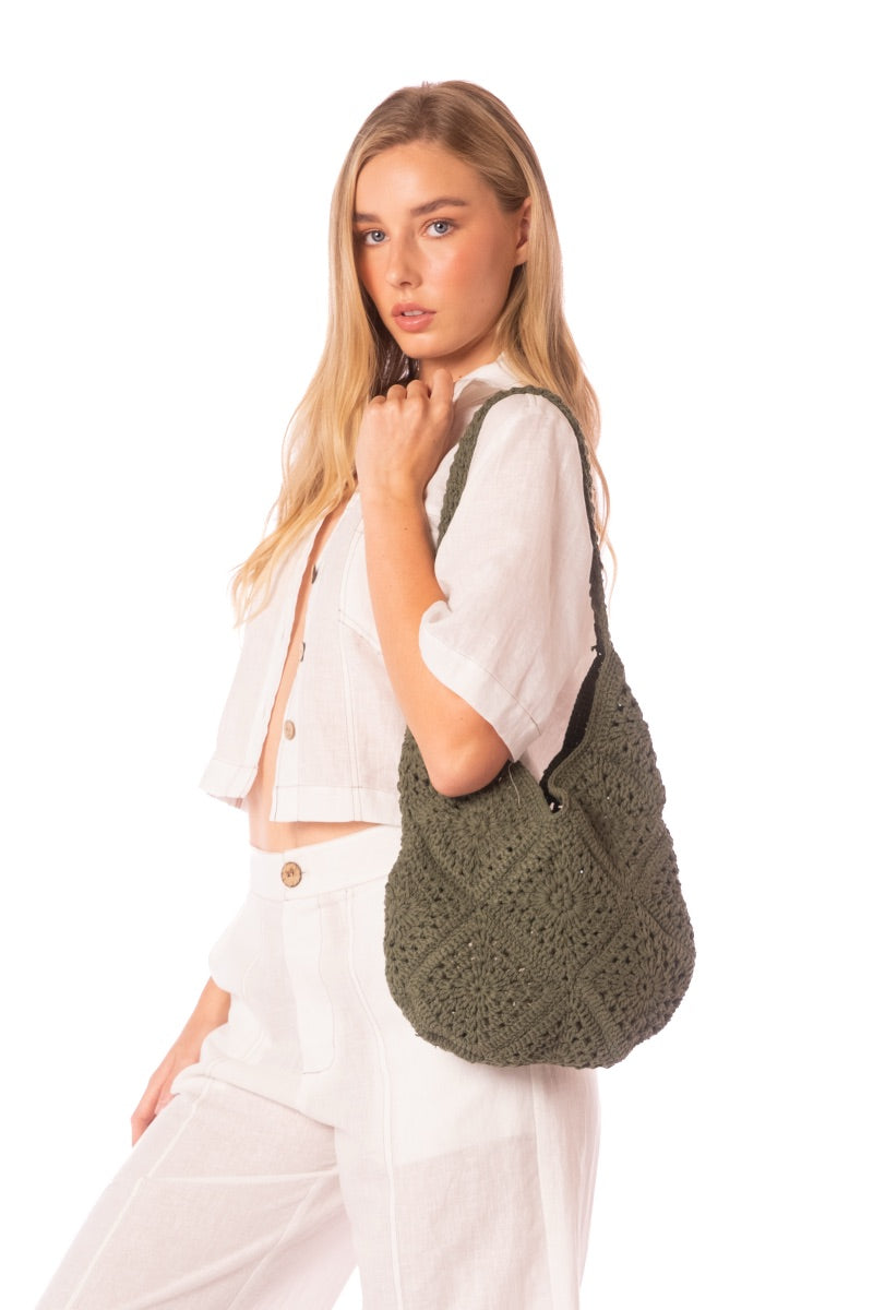 Cartera Crochet Cacti Green- 9455 - Kibys