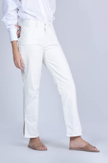 Dee Dee Mid Rise Denim Pants White - 363