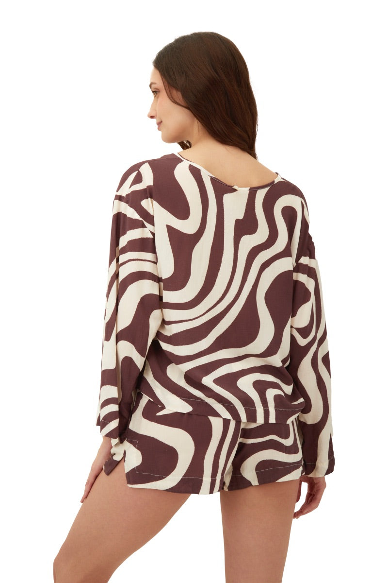 Camisa Chocolateswirl Luster - A71292 - Malai