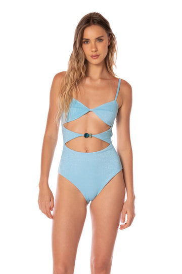 Enterizo Escote Alida Shiny Blue - 95053 - Kibys