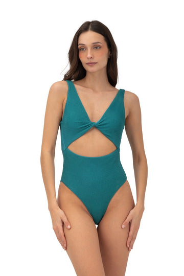 Enterizo Textured Wave Twix Brisa Emerald - O29296 - Malai