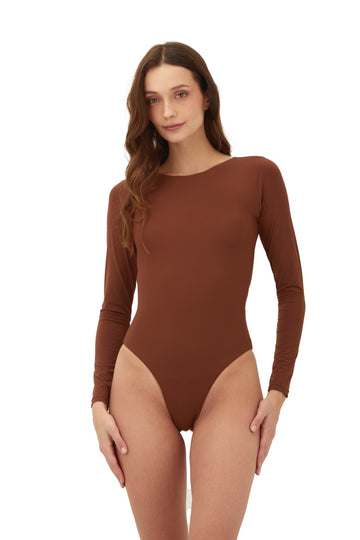 Enterizo Manga Larga Earth Brown Liara - O36254 - Malai