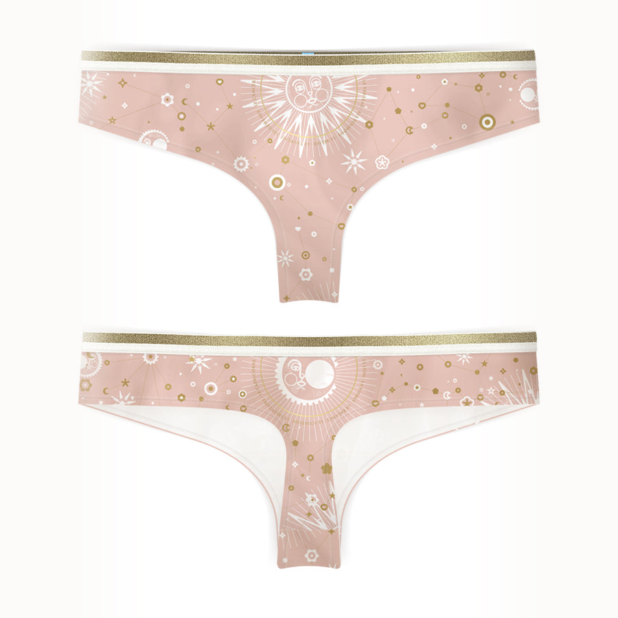 Panty Astral Rosado Tanga Ropa Interior