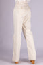 Wide Leg MId Rise Bone Denim Pants - 24010313 - Project Denim