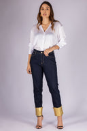 Jean Straight Leg Mid Rise Índigo - 24010320