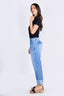 Indigo Mid Rise Culotte Denim Pants - 24010356 - Project Denim