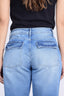 Indigo Mid Rise Culotte Denim Pants - 24010356 - Project Denim