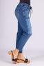 Pantalón Denim Mom Low Rise Índigo - 2401327- Project Denim