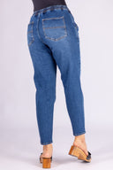 Indigo Mom Low Rise Denim Pants - 2401327- Project Denim