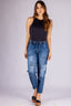 Indigo Mom Low Rise Denim Pants - 2401327- Project Denim