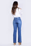 Indigo Flare Mid Rise Denim Pants - 2401342 - Project Denim