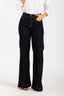 Pantalón Denim Wide Leg High Rise Black and Blue - 2401395 - Project Denim