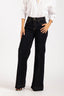 Pantalón Denim Wide Leg High Rise Black and Blue - 2401395 - Project Denim