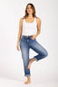 Pantalón Denim Straight Leg High Rise Índigo - 24020374 - Project Denim