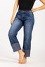 Pantalón Denim Culotte Mid Rise Índigo- 2402355 - Project Denim