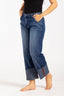 Pantalón Denim Culotte Mid Rise Índigo- 2402355 - Project Denim