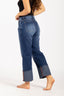 Pantalón Denim Culotte Mid Rise Índigo- 2402355 - Project Denim