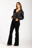 Pantalón Denim Negro Flare High Rise - 2402361 - Project Denim