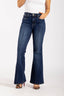Pantalón Denim Índigo Flare High Rise - 2402364 - Project Denim