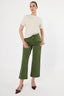 Pantalón Denim Culotte High Rise Verde - 250237810 - Project Denim