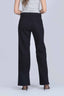 Black Wide Mid Rise Denim Pants - 319
