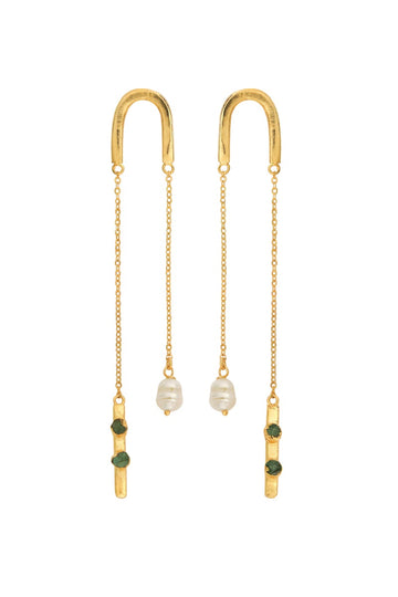 Aretes Pincelada En U - AR30120 - Lala Galeria