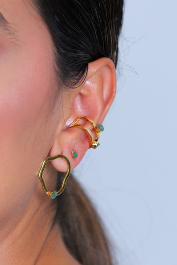 Aretes Pincelada Mancha Murral - AR3095 - Lala Galeria