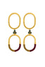Aretes Ovalos Tejidos Muralla - AR31135 - Lala Galeria