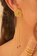 Aretes Largos Mosaico Cadenas - AR35135 - Lala Galeria