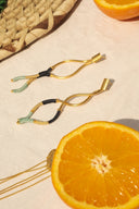 Aretes Largos Olas Encontradas - AR36135 - Lala Galeria