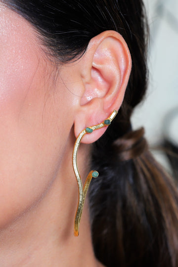 Aretes Pincelada Muralla - C30135 - Lala Galeria