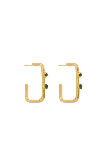 Aretes Candonga Cuadrada Muralla - C3095 - Lala Galeria