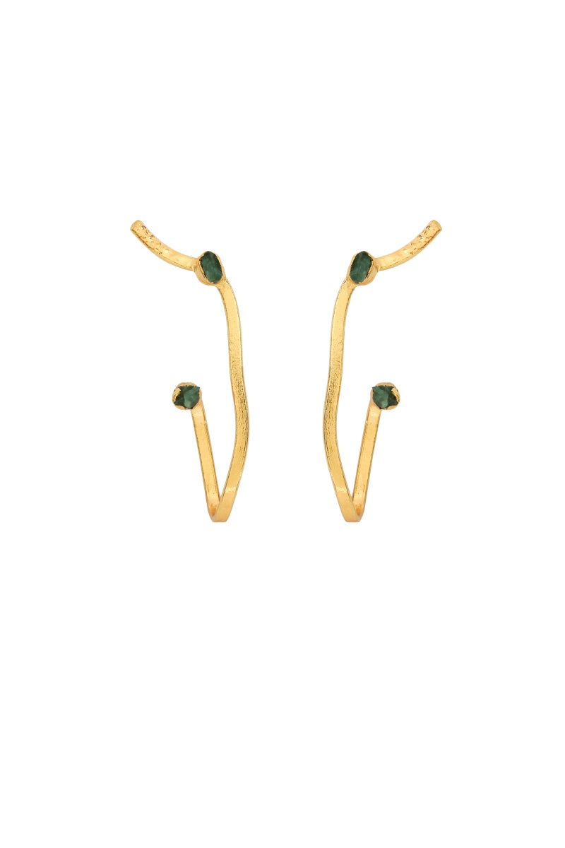 Aretes Pincelada Muralla Forma P - C3195 - Lala Galeria