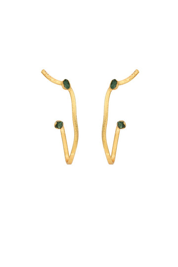 Aretes Pincelada Muralla Forma P - C3195 - Lala Galeria