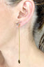 Earcuff Cuarzo Cadenas Atras - EG1985 - Lala Galeria