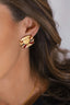 Arete Topo Corazón Ovalado Rosado - T0949R