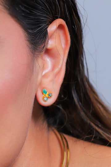 Aretes Topos Tres Murallas - TP3085 - Lala Galeria