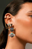 Aretes Largos Mariposa Esmalte Amatista - ARI138D-1 - Senda