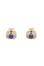 Aretes Topos Mariquita Ojo Gato Azul-Alas Agua - ARI085D-3 - Senda