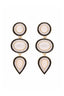 Aretes Largos Gotas Halo Misi Opalo - ARI154D-1 - Senda