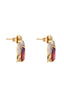 Aretes Topos Kemet Bee Garnet Stud Earrings - ARI157D-3 - Senda
