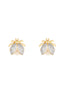Aretes Topos Catarina Ojo Gato Blanco - Crystal - GE004554-11 - Senda