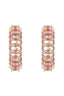 Aretes Candonga Hoops Lantana Ovalo Full Champaña Rosé - ZE53459O -Senda