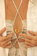 Anillo Olas Dorado - A35105 - Lala Galeria