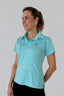 Camisa Deportiva Polo Azul Pepas Manga Corta - Volea