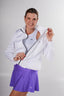 Chaqueta Deportiva Mujer Blanca Reflectiva Forro - Volea