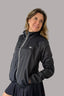 Chaqueta Deportiva Mujer Negra Reflectiva Forro - Volea