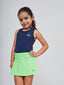 Falda Deportiva Niña Olímpica Verde Neón - Volea