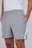 Men's Sports Shorts - Grey White Mesh - Volley