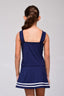 Vestido Niña Extrema Azul Turquí Linea Blanca - Volea